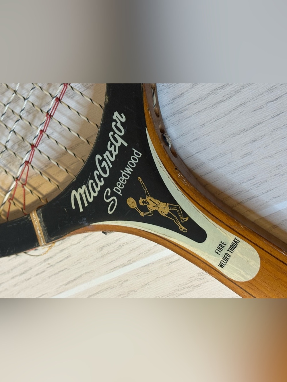 Vintage, MacGregor Wooden Tennis Racquet,  Circa 1970 Racket Speedwood